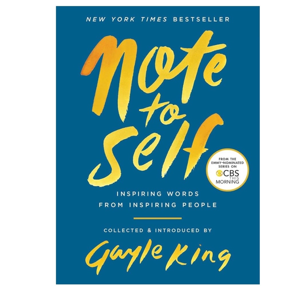 Note to Self Hardcover Gayle King - Inspiring Letters & Wisdom